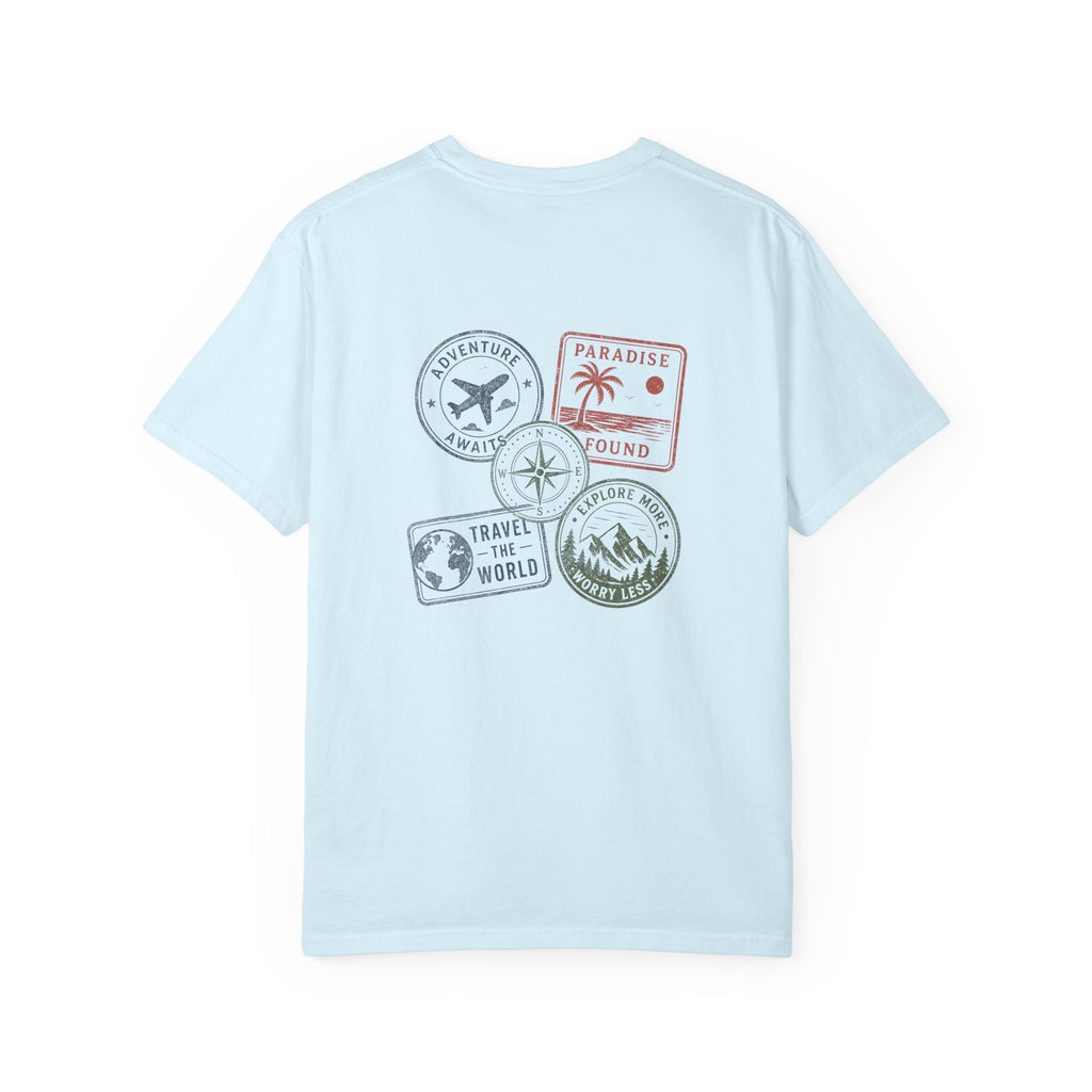 Travel Passport Stamp Tee