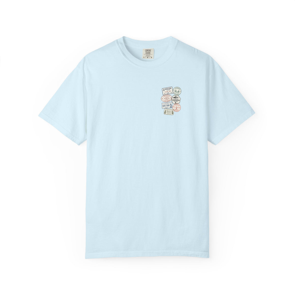 Travel Passport Stamp Tee