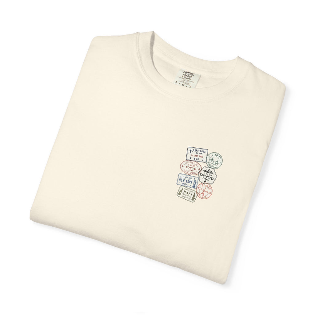 Travel Passport Stamp Tee