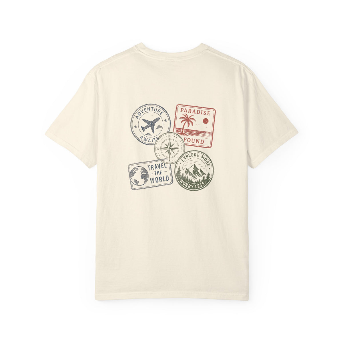 Travel Passport Stamp Tee