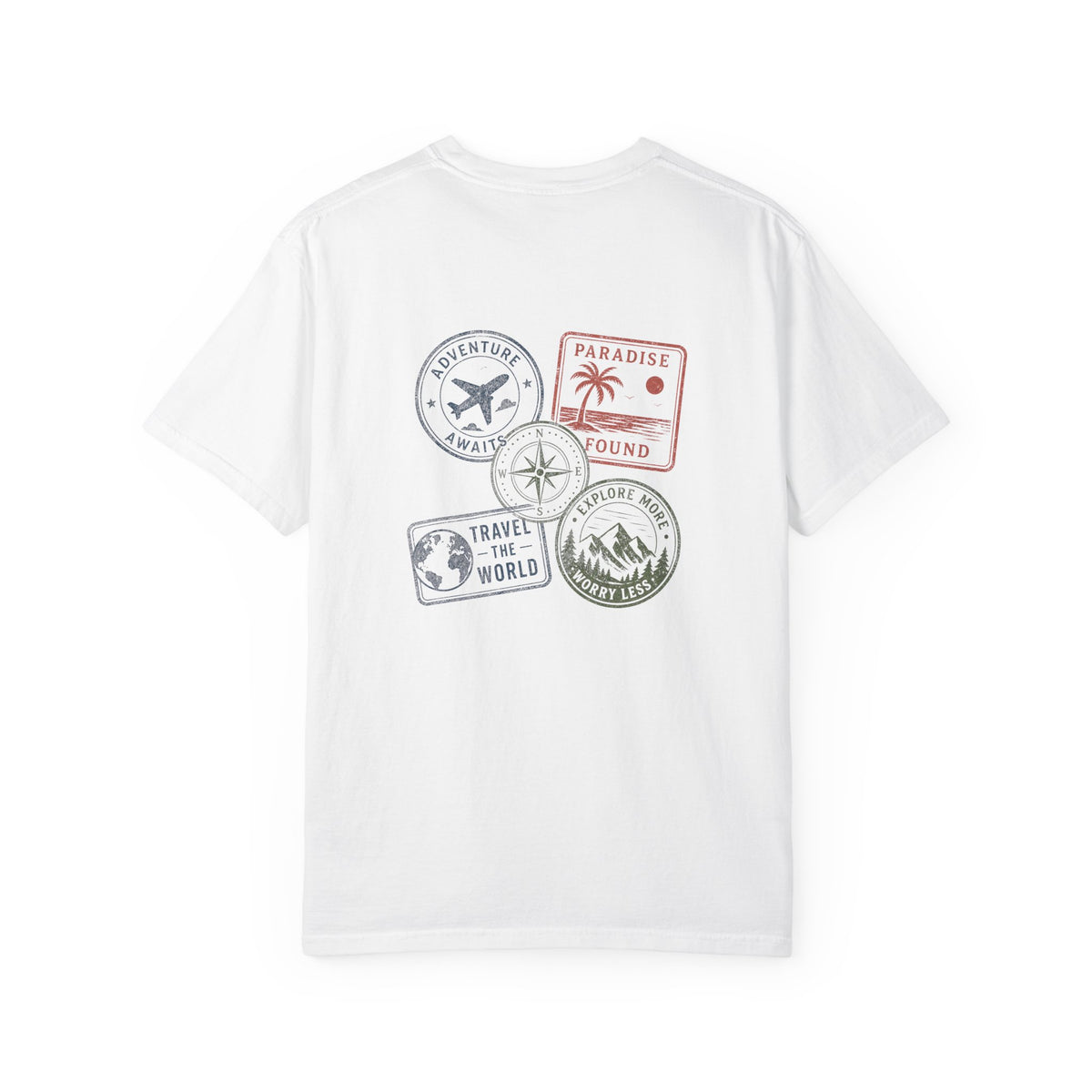 Travel Passport Stamp Tee