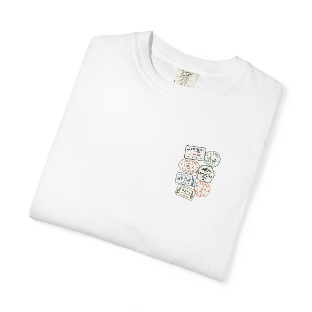 Travel Passport Stamp Tee