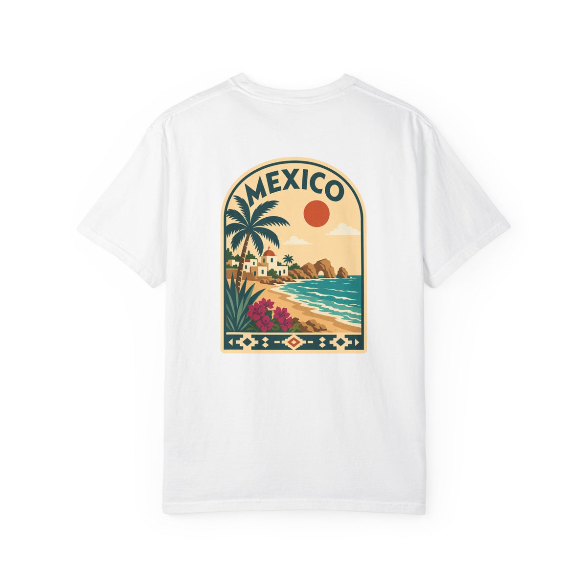 Mexican Beach Vintage Travel Poster Tee
