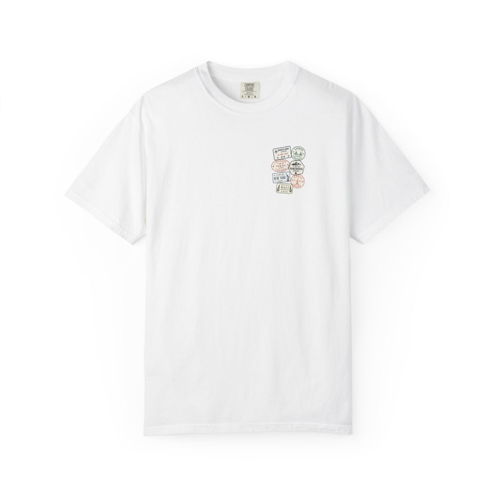 Travel Passport Stamp Tee