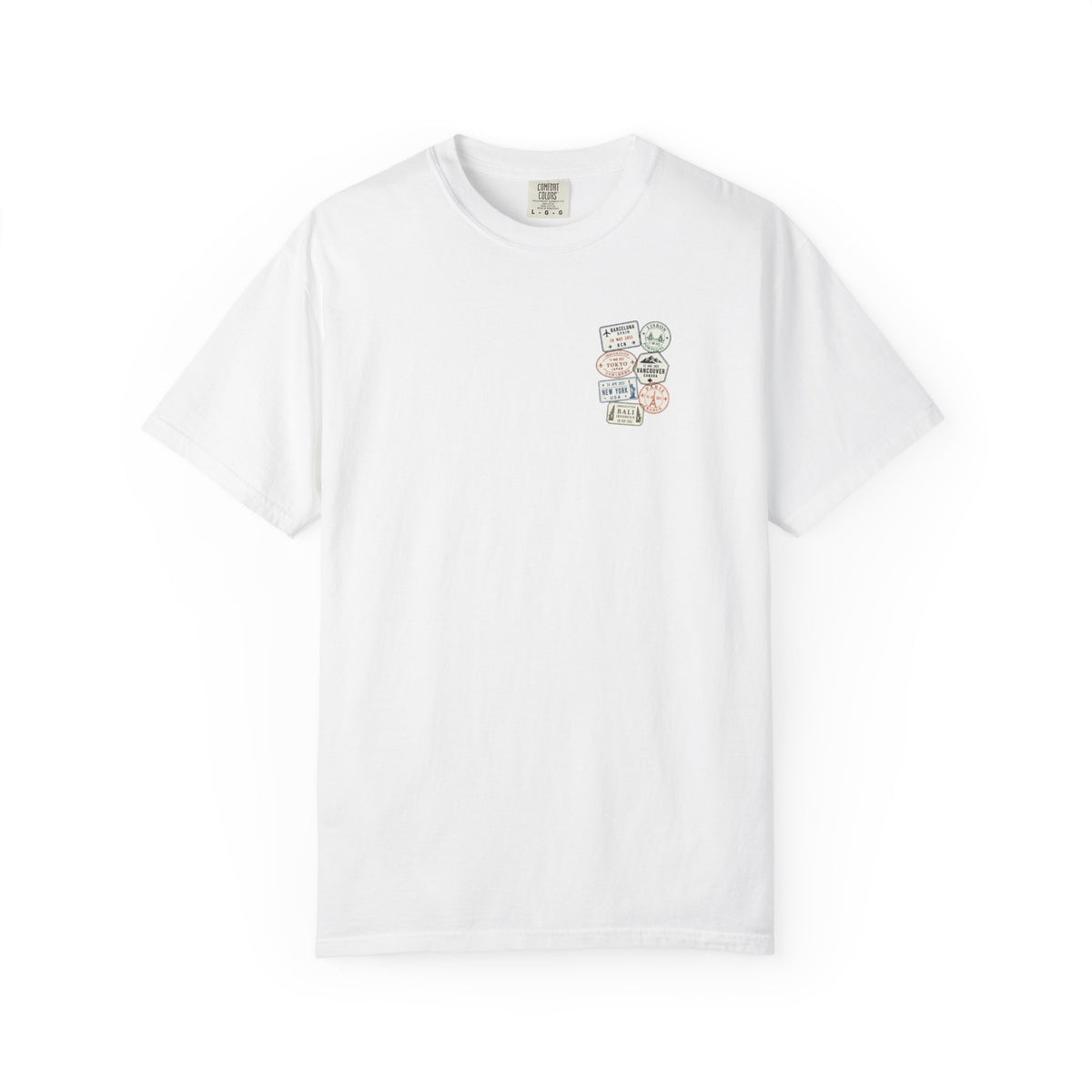 Travel Passport Stamp Tee