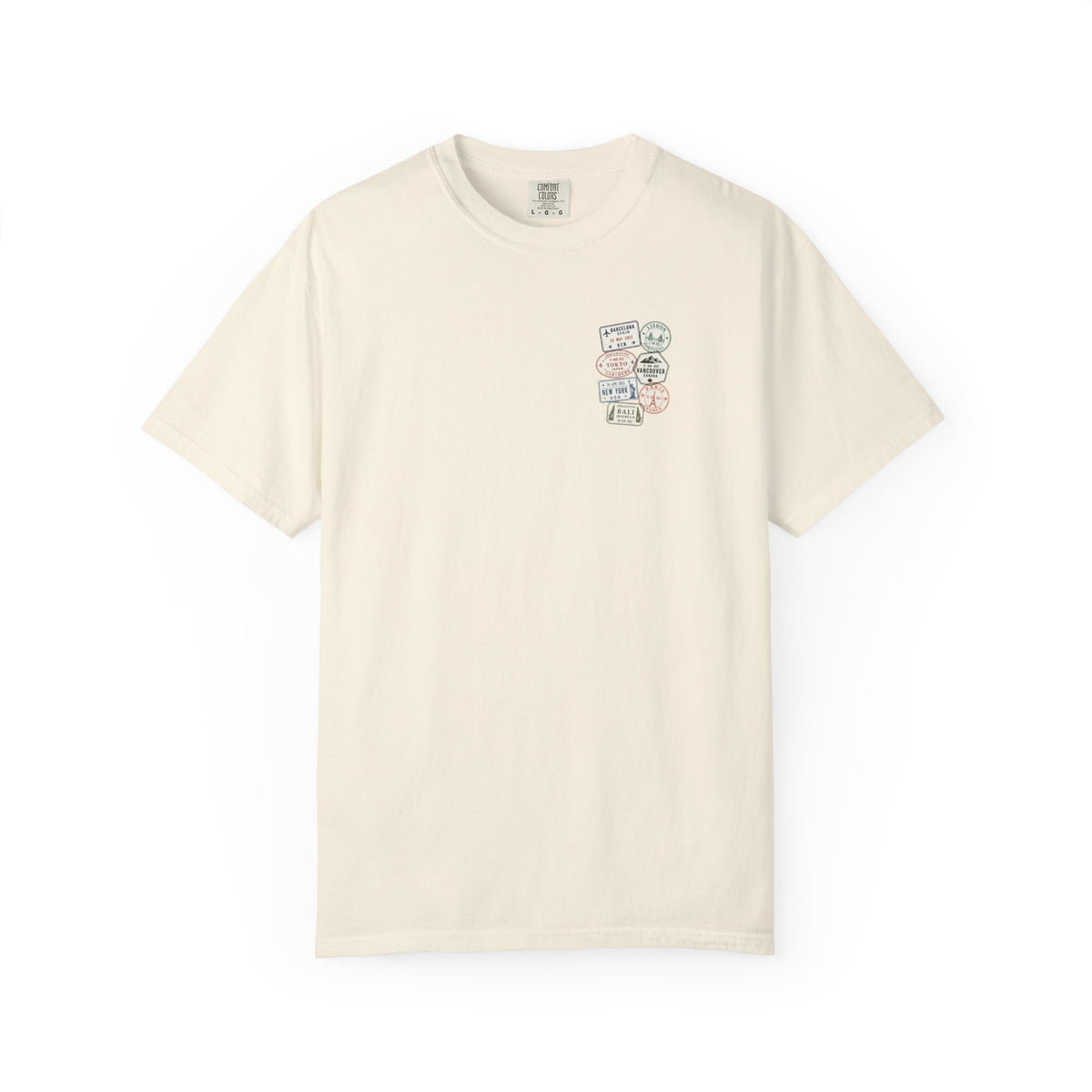 Travel Passport Stamp Tee