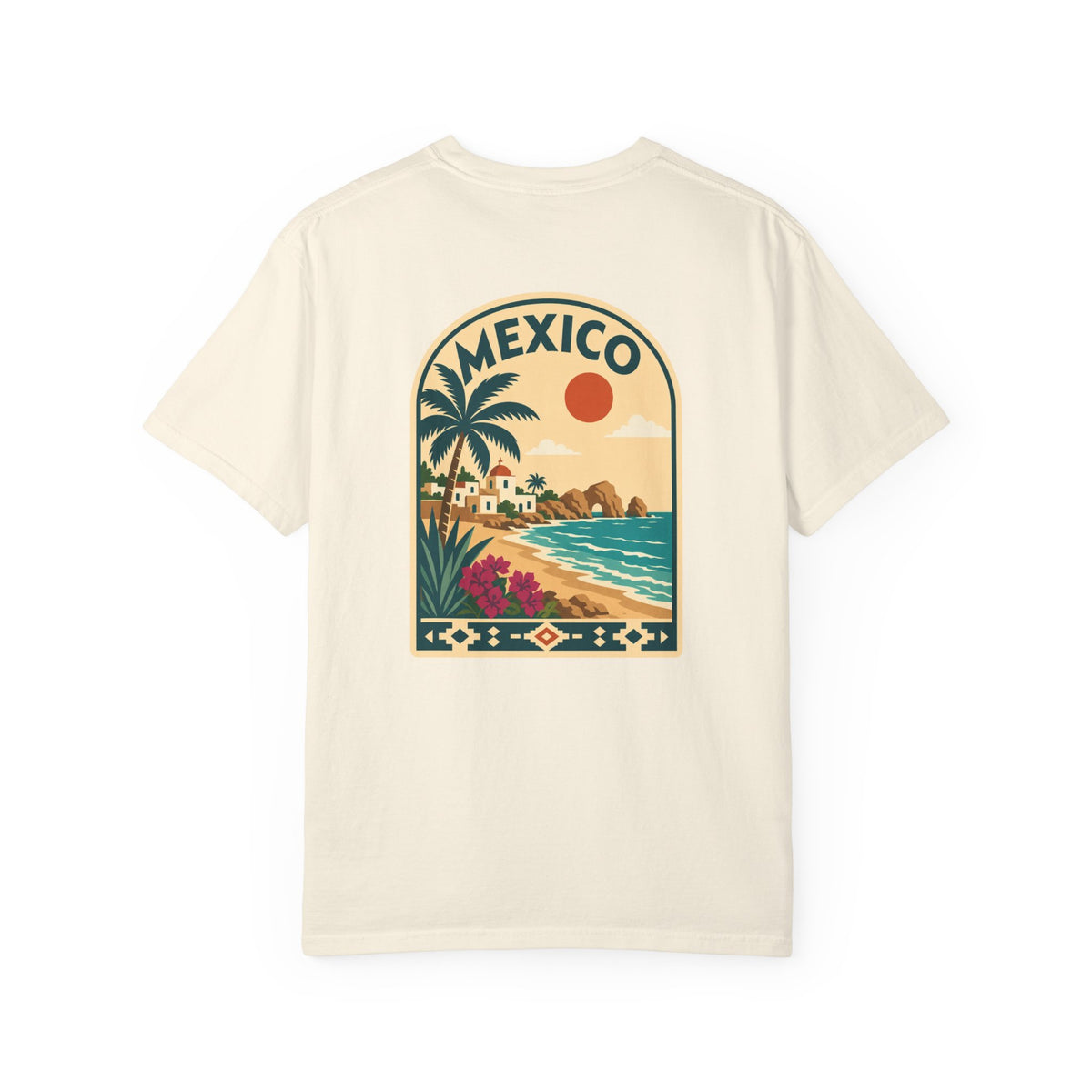 Mexican Beach Vintage Travel Poster Tee