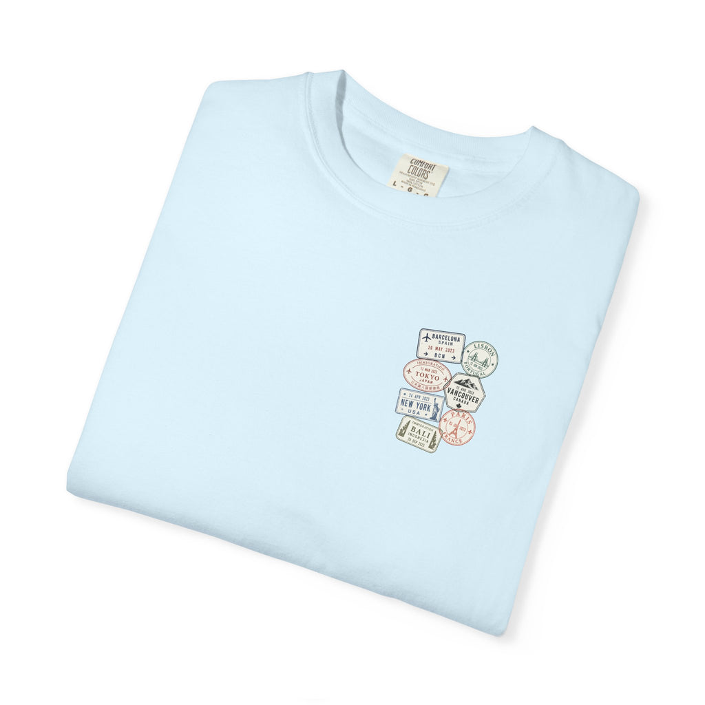 Travel Passport Stamp Tee